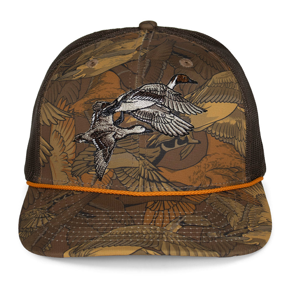 PARAMOUNT OUTDOORS™ Pintail Pair Duck Hat Waterfowl Print 6-Panel Rope Cap Headwear