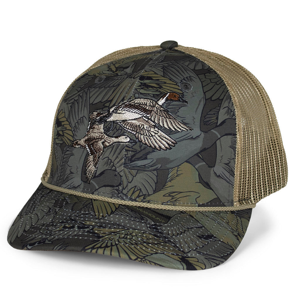 PARAMOUNT OUTDOORS™ Pintail Pair Duck Hat Waterfowl Print 6-Panel Rope Cap Headwear