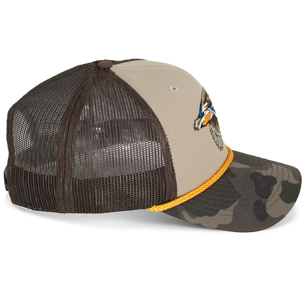 PARAMOUNT OUTDOORS™ Drake Mallard Duck Hat 6-Panel Mesh back Rope Cap Headwear