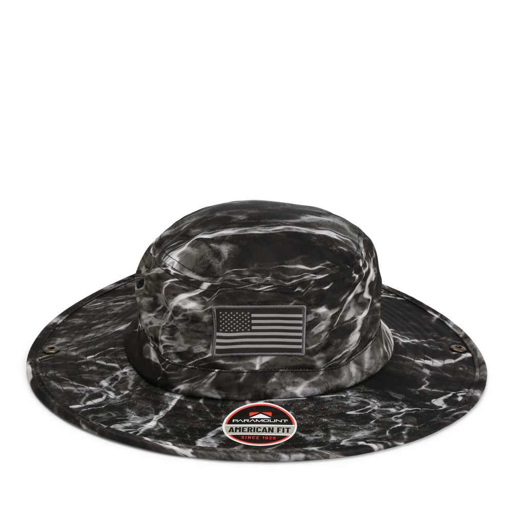 PARAMOUNT OUTDOORS™ Bayou Elements American Flag Fishing Boonie Hat (Floats) Headwear