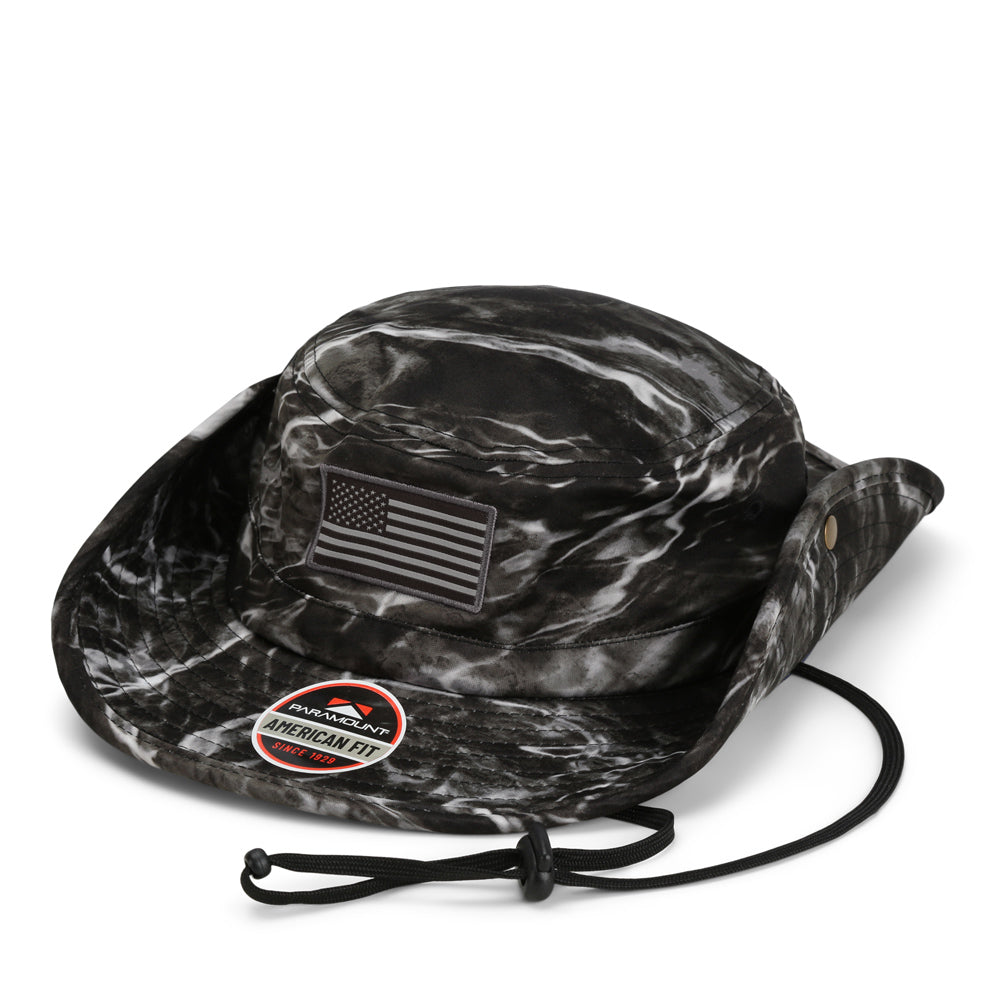 PARAMOUNT OUTDOORS™ Bayou Elements American Flag Fishing Boonie Hat (Floats) Headwear
