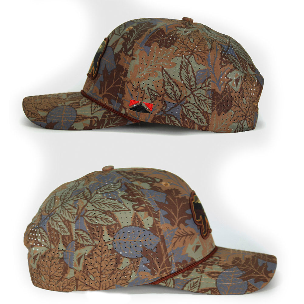 PARAMOUNT OUTDOORS™ Sunset Bear Cloud Texture 5-Panel Rope Cap Headwear
