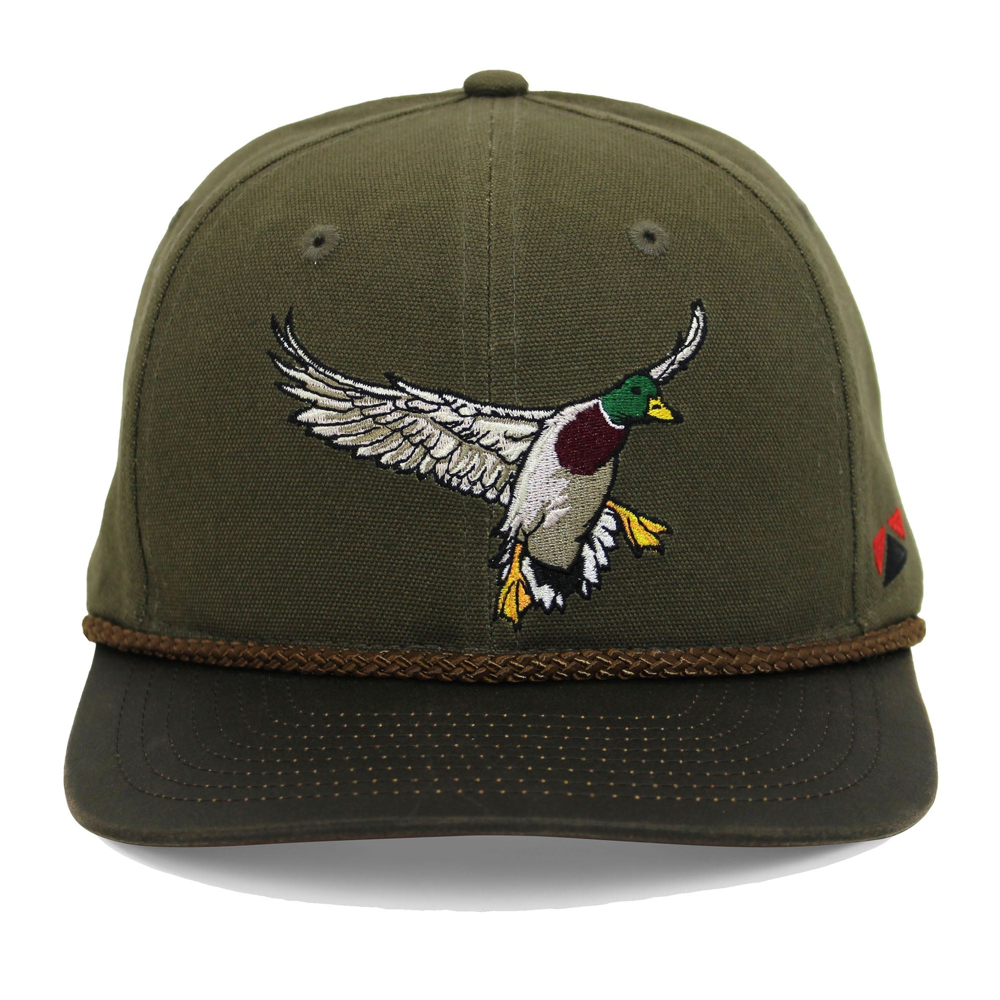 PARAMOUNT OUTDOORS™ Canvas Mallard Drake Duck Hat with Wax Cloth Visor Headwear