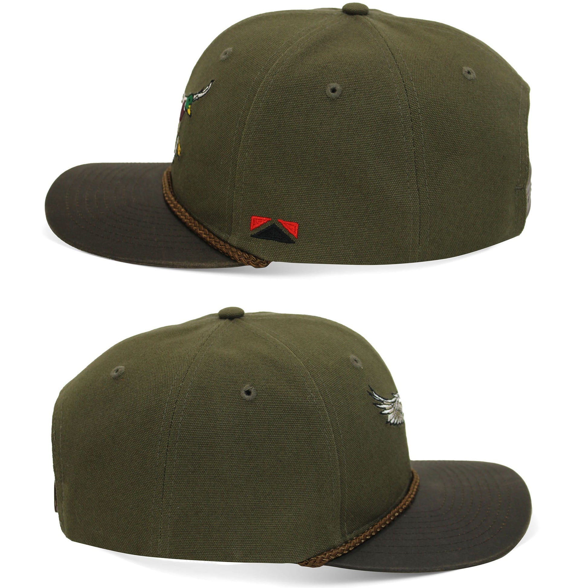 PARAMOUNT OUTDOORS™ Canvas Mallard Drake Duck Hat with Wax Cloth Visor Headwear