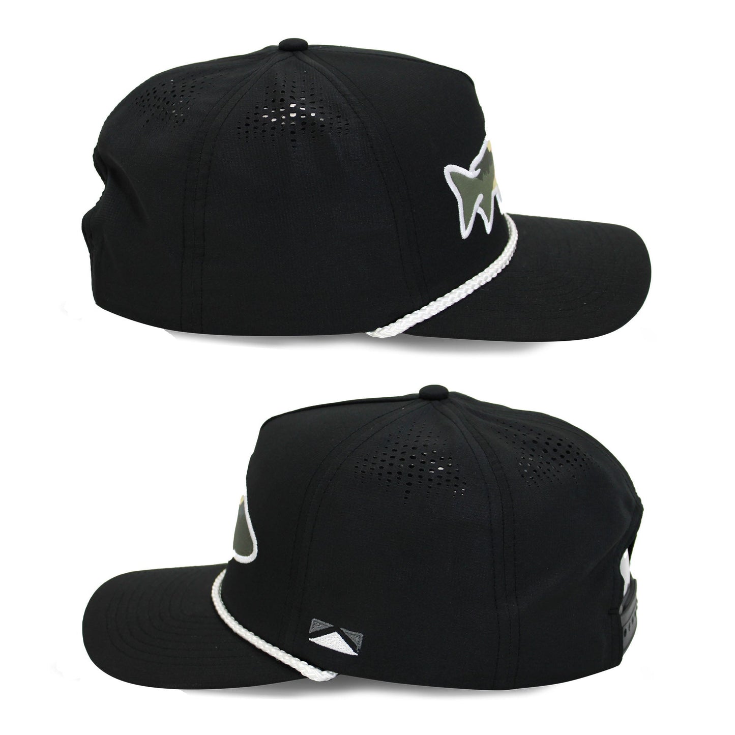 PARAMOUNT OUTDOORS™ Sunset Fish Silhouette 5-Panel Performance Rope Cap Headwear