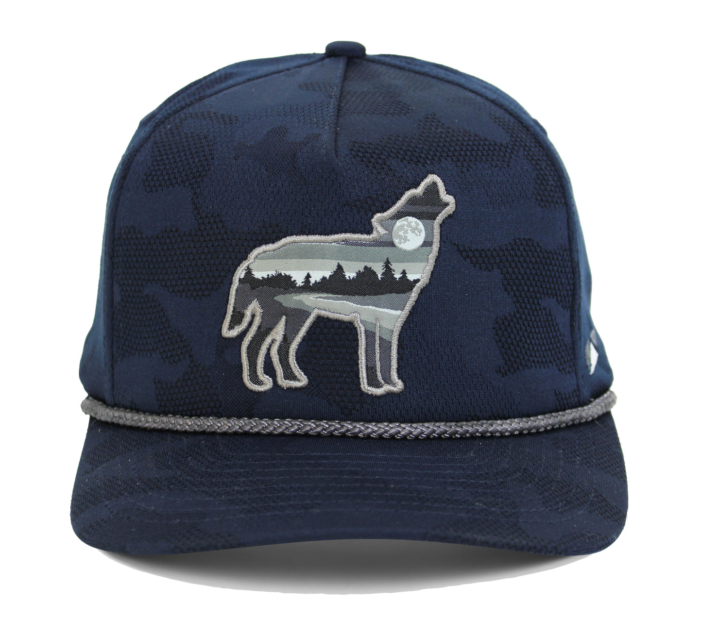 PARAMOUNT OUTDOORS™ Wolf Howl Cloud Texture 5-Panel Rope Cap Headwear