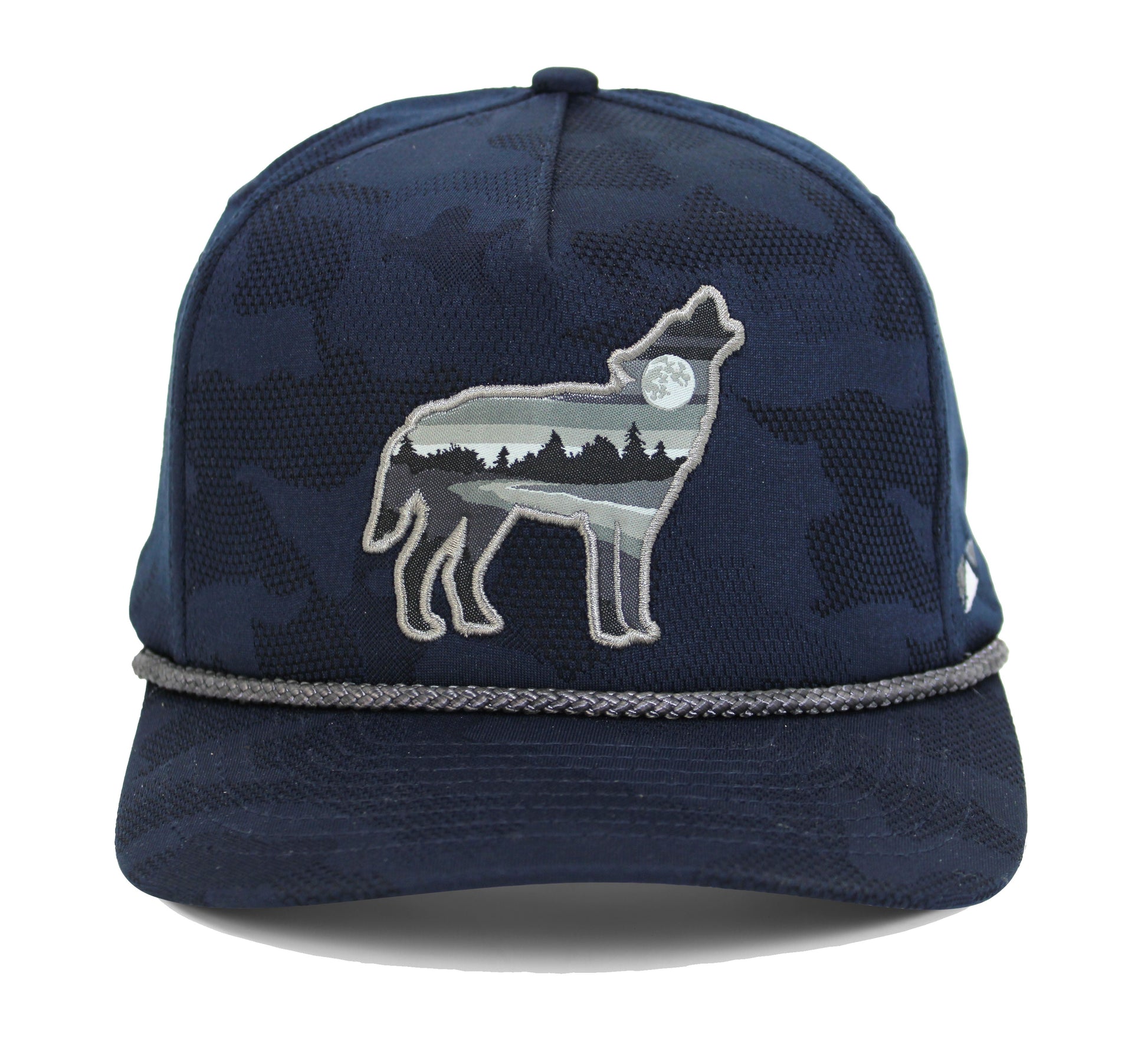 PARAMOUNT OUTDOORS™ Wolf Howl Cloud Texture 5-Panel Rope Cap Headwear