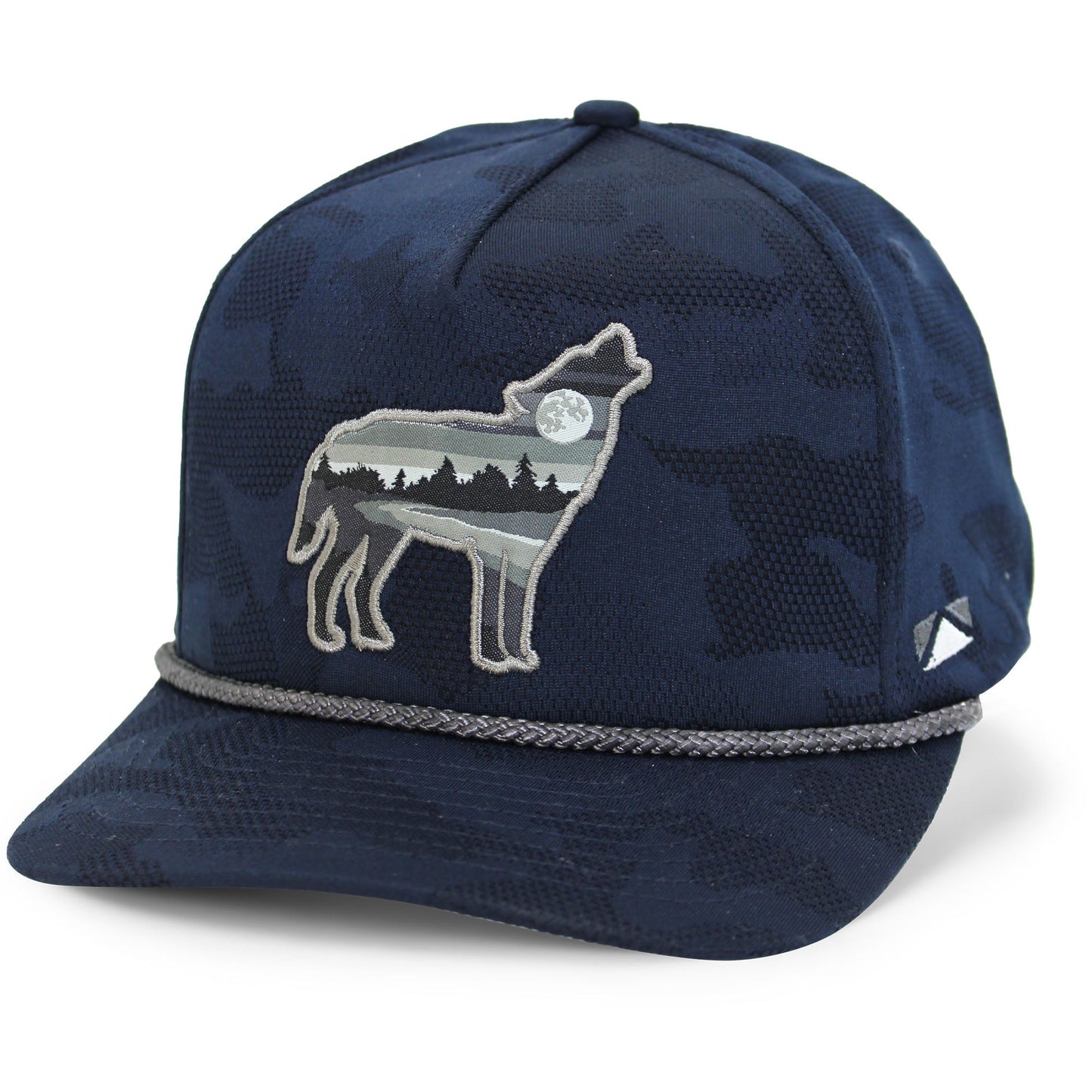 PARAMOUNT OUTDOORS™ Wolf Howl Cloud Texture 5-Panel Rope Cap Headwear