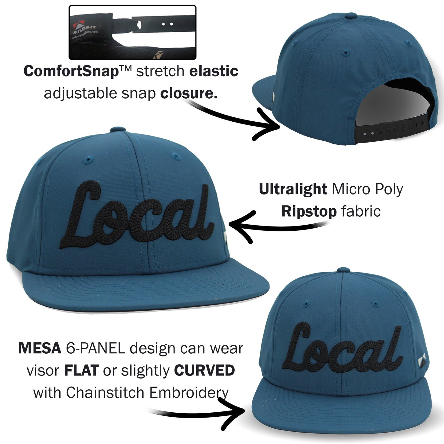 PARAMOUNT OUTDOORS™ New LOCAL 6-Panel Mesa Baseball Cap Headwear