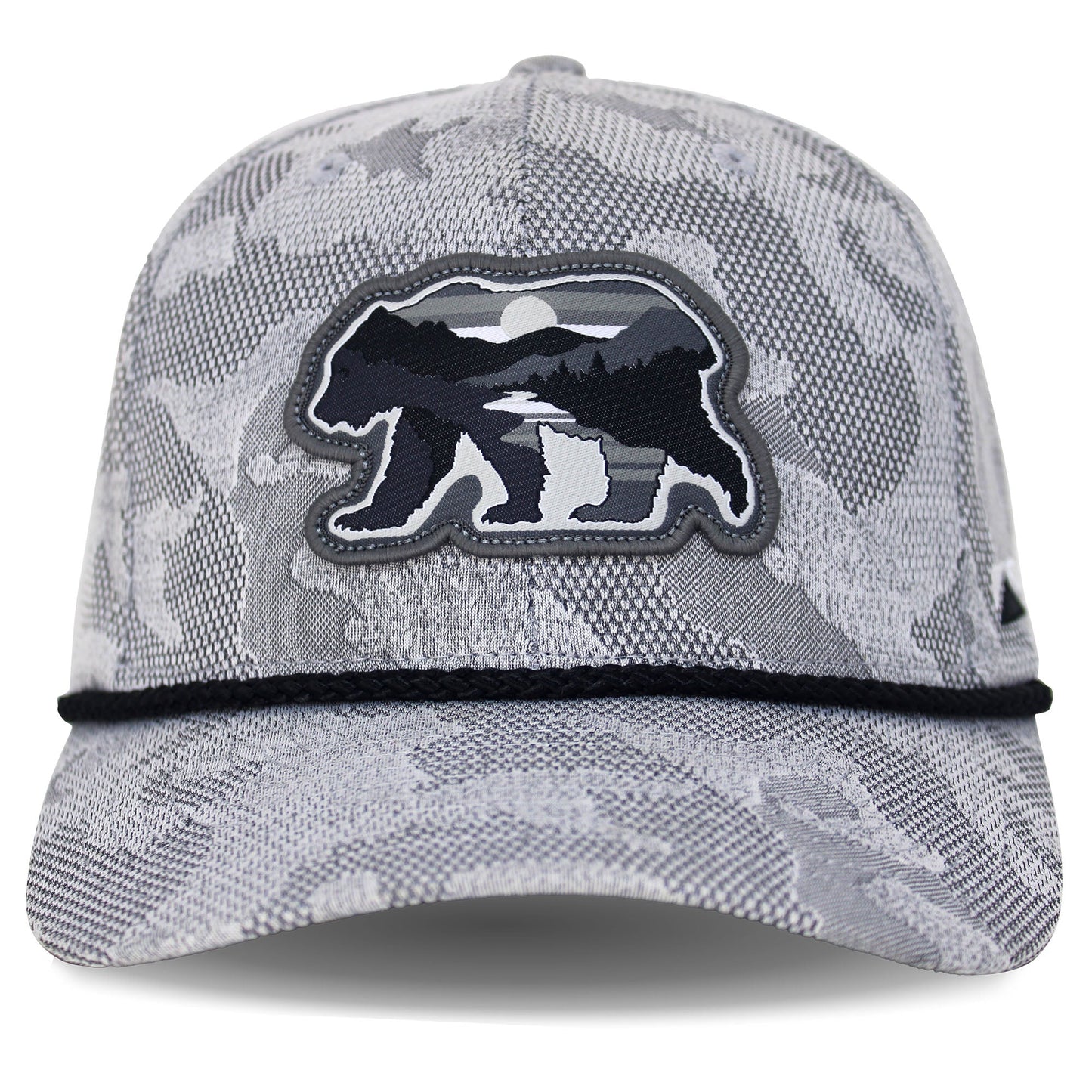 PARAMOUNT OUTDOORS™ Sunset Bear Cloud Texture 5-Panel Rope Cap Headwear