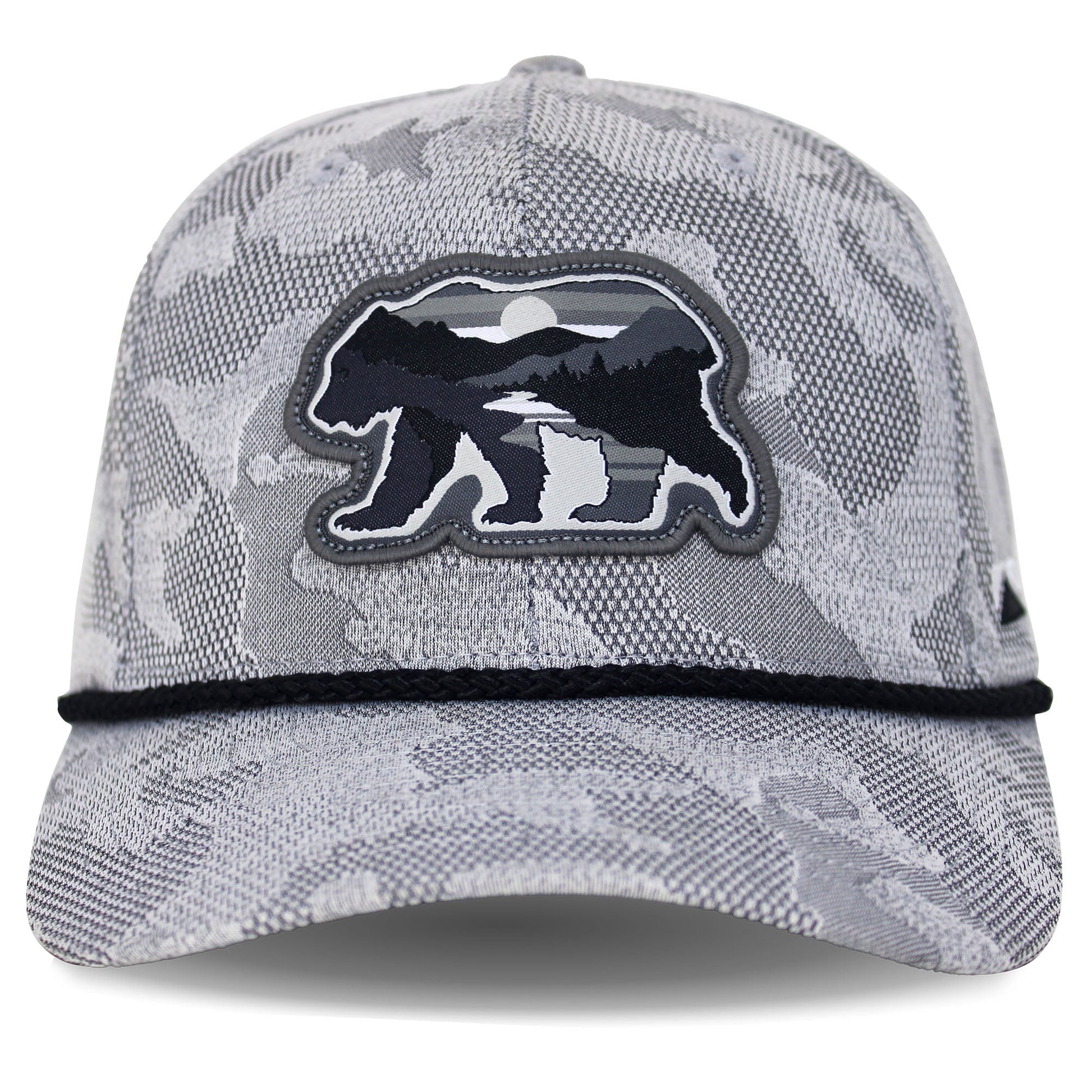 PARAMOUNT OUTDOORS™ Sunset Bear Cloud Texture 5-Panel Rope Cap Headwear