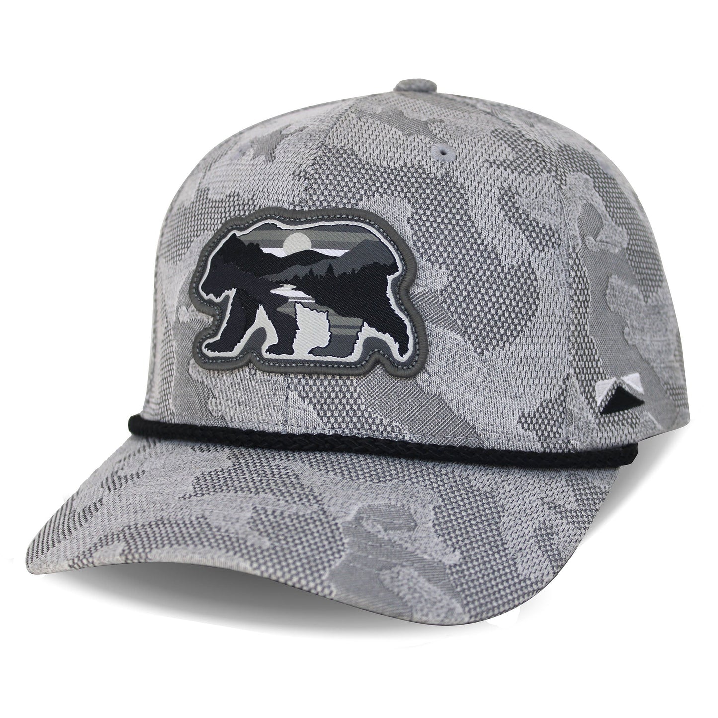 PARAMOUNT OUTDOORS™ Sunset Bear Cloud Texture 5-Panel Rope Cap Headwear