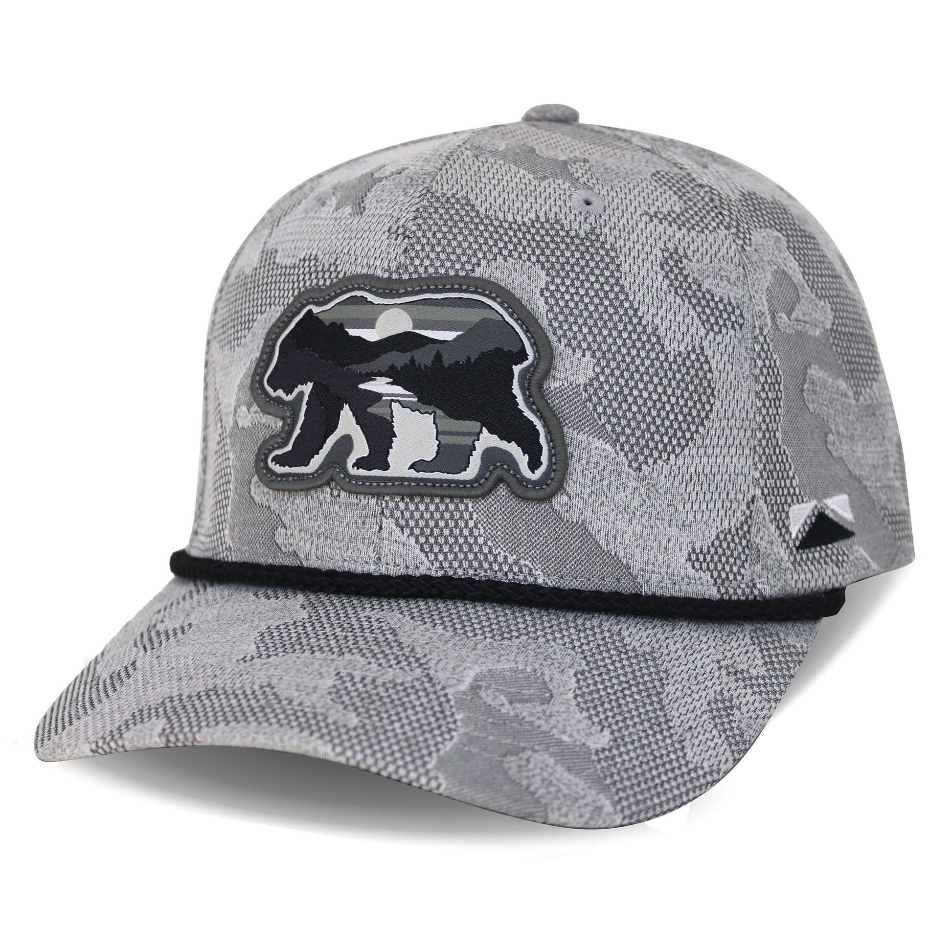 PARAMOUNT OUTDOORS™ Sunset Bear Cloud Texture 5-Panel Rope Cap Headwear