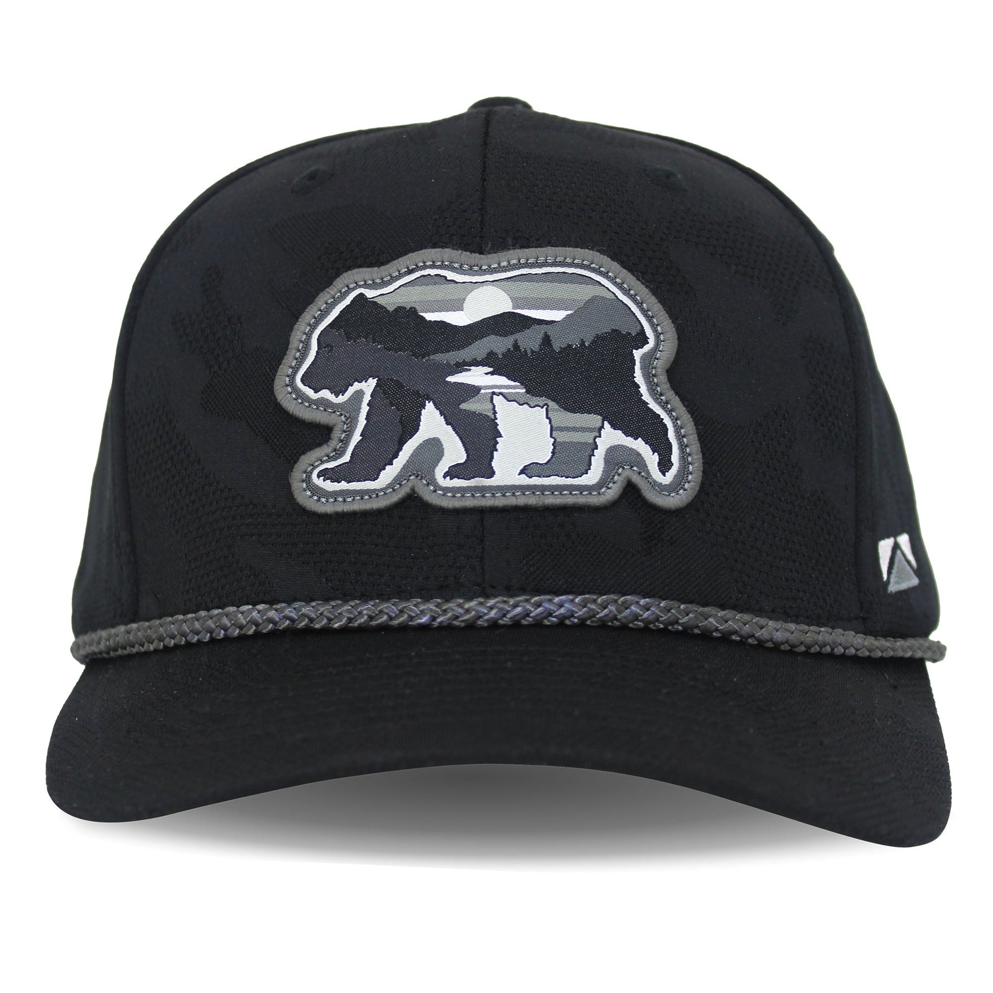 PARAMOUNT OUTDOORS™ Sunset Bear Cloud Texture 5-Panel Rope Cap Headwear