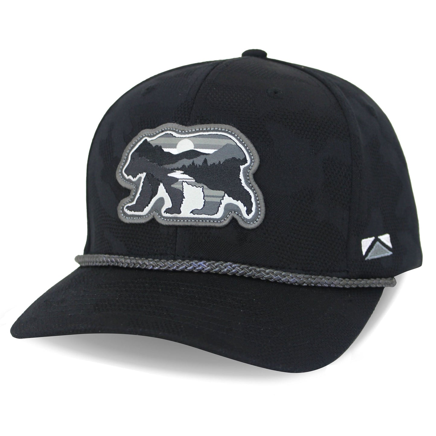 PARAMOUNT OUTDOORS™ Sunset Bear Cloud Texture 5-Panel Rope Cap Headwear
