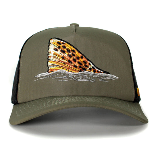 PARAMOUNT OUTDOORS™ Brown Trout Tail Mesh Back 5-Panel Headwear