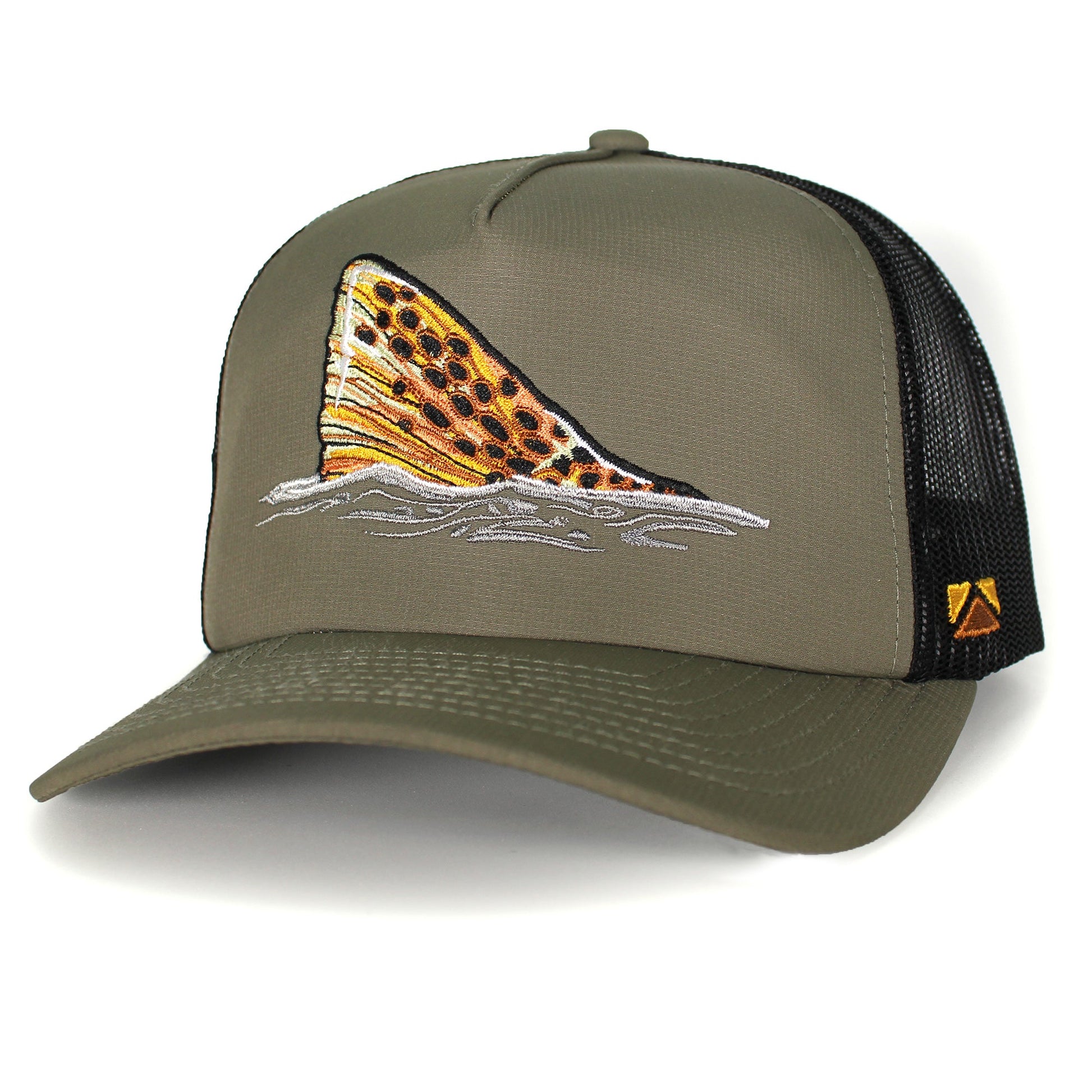 PARAMOUNT OUTDOORS™ Brown Trout Tail Mesh Back 5-Panel Headwear