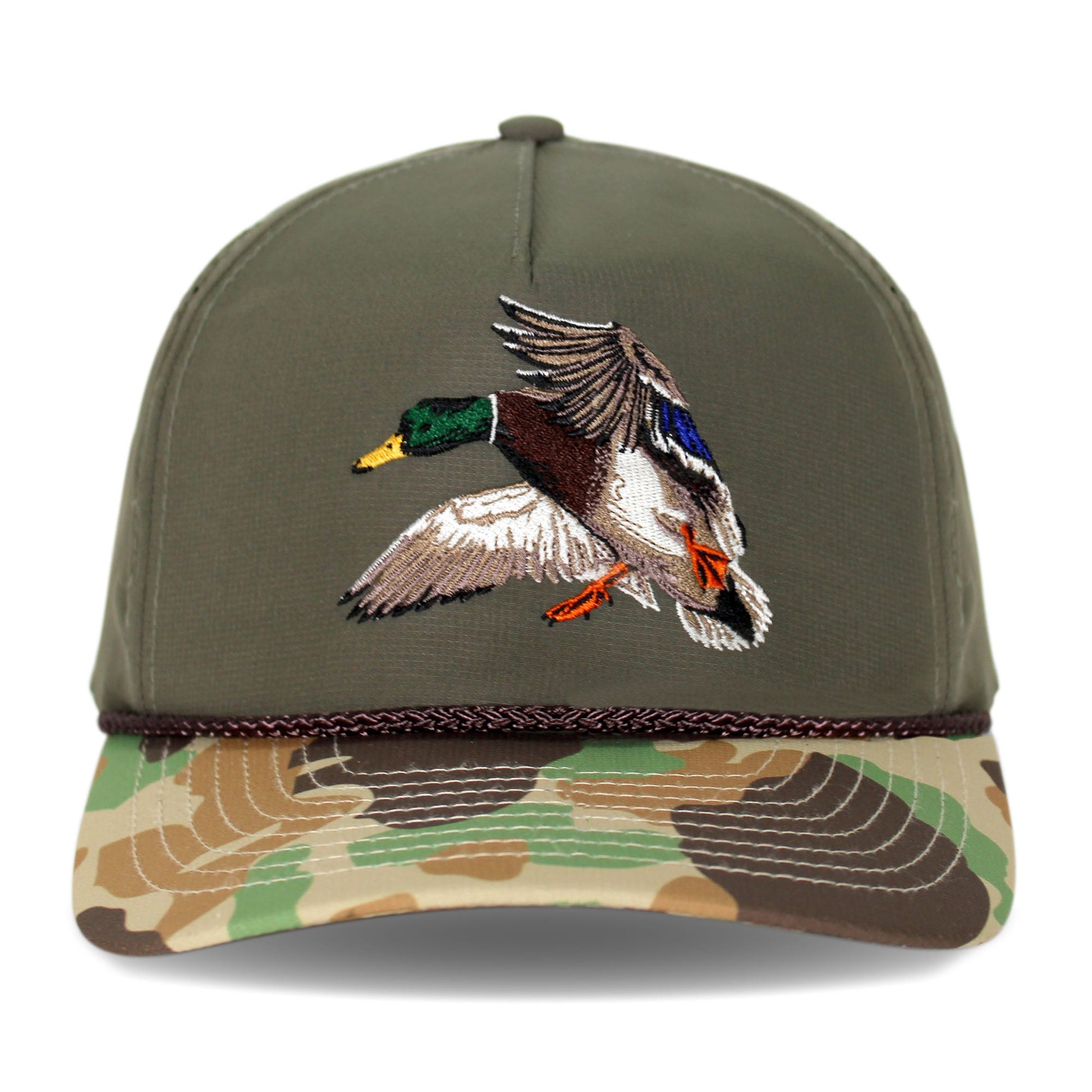 PARAMOUNT OUTDOORS™ Landing Mallard 5-Panel Base Camp Performance Hat Headwear