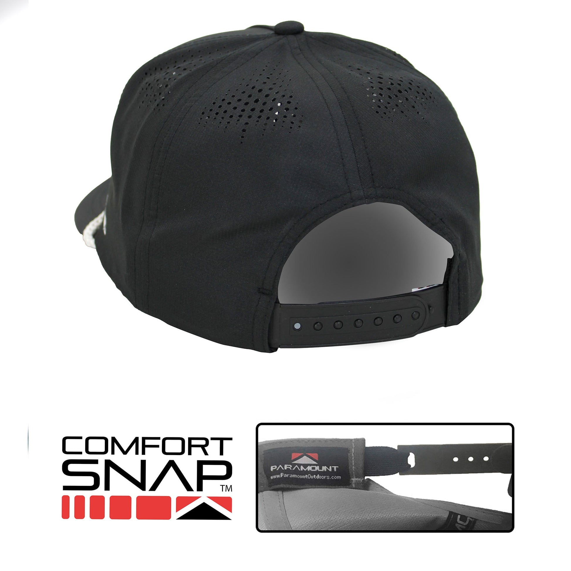 PARAMOUNT OUTDOORS™ Black Pintail Performance Rope Cap Headwear