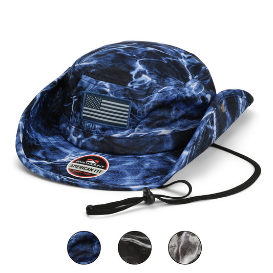 PARAMOUNT OUTDOORS™ Bayou Elements American Flag Fishing Boonie Hat (Floats) Headwear