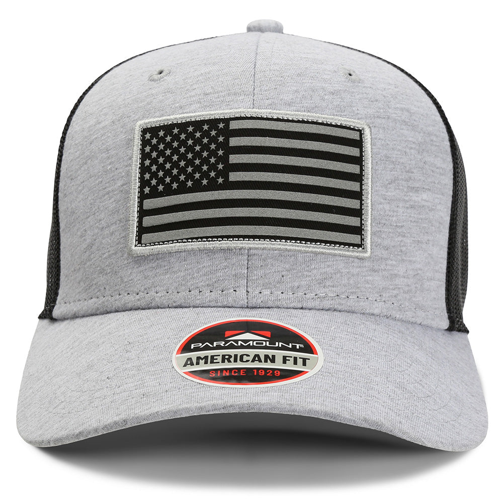 PARAMOUNT OUTDOORS™ Riverside Reflective American Flag Cap Mesh Back