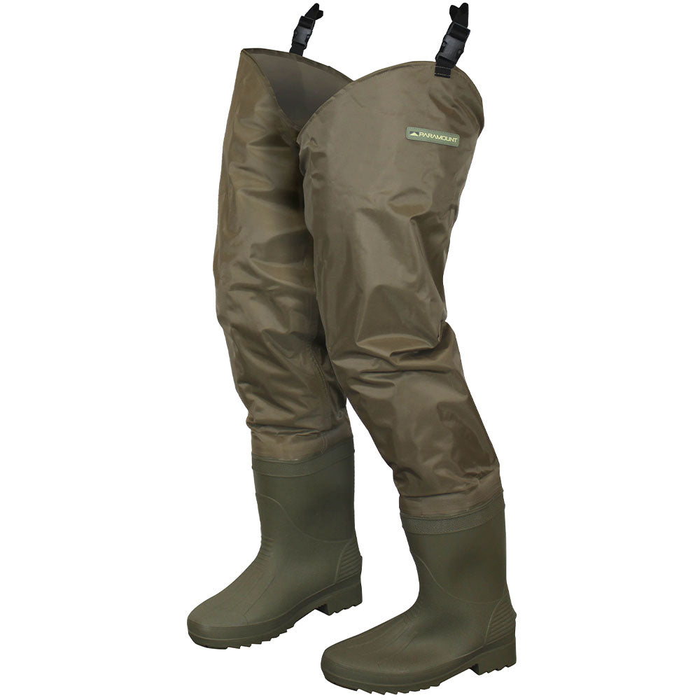 PARAMOUNT OUTDOORS™ Slipstream PVC Hip Boots - Cleated Fishing Wader