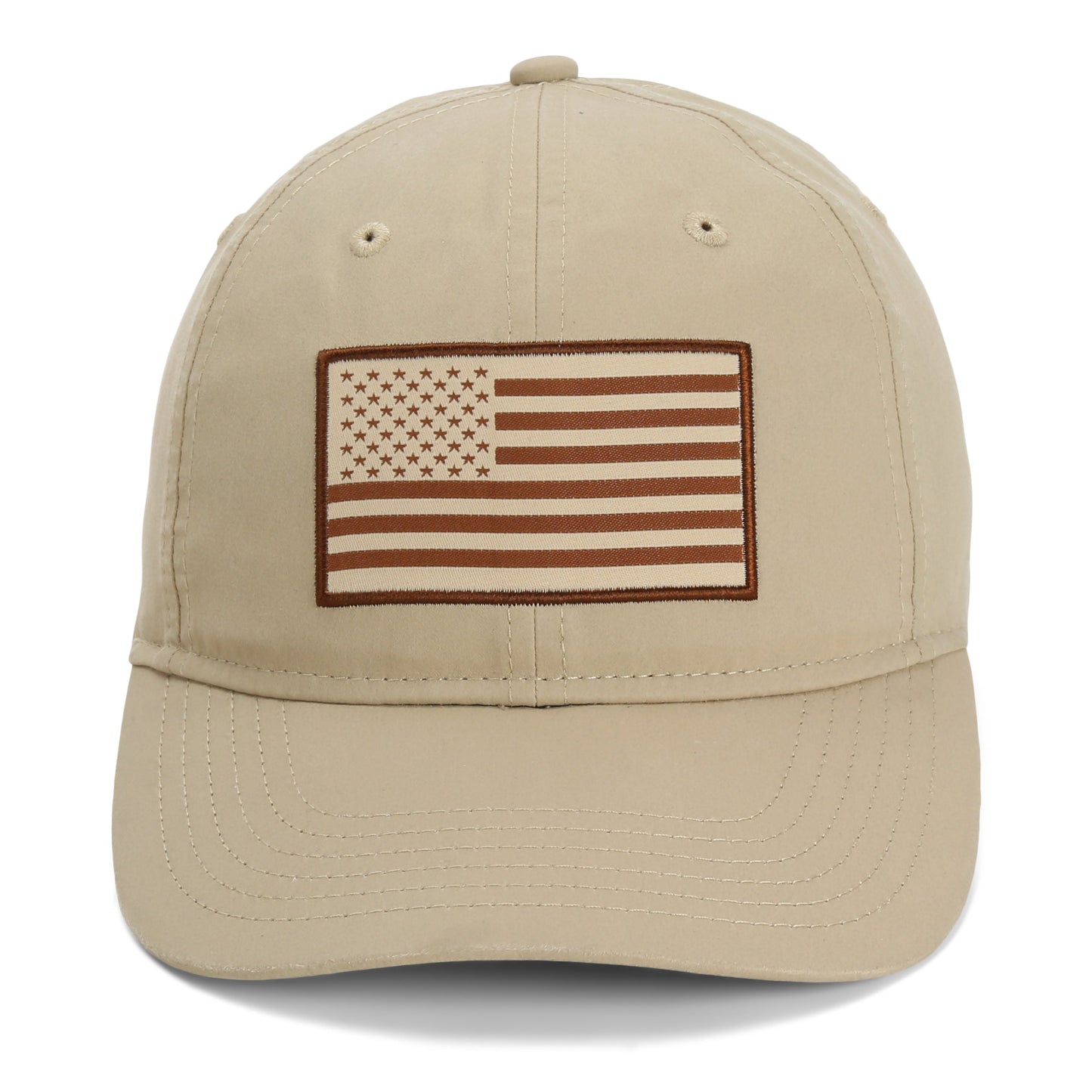 PARAMOUNT OUTDOORS™ Waxed Cloth American Flag Dad Cap Headwear