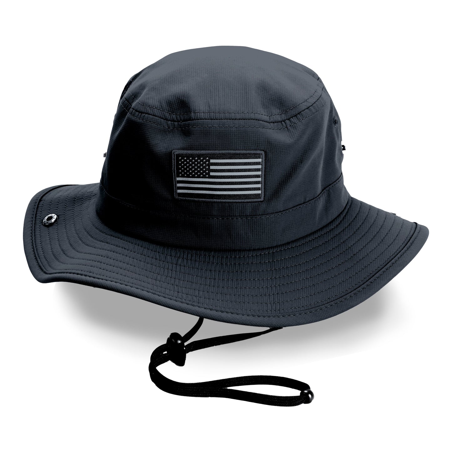 PARAMOUNT OUTDOORS™ Bayou Full Brim American Flag Boonie Hat (Floats) Headwear