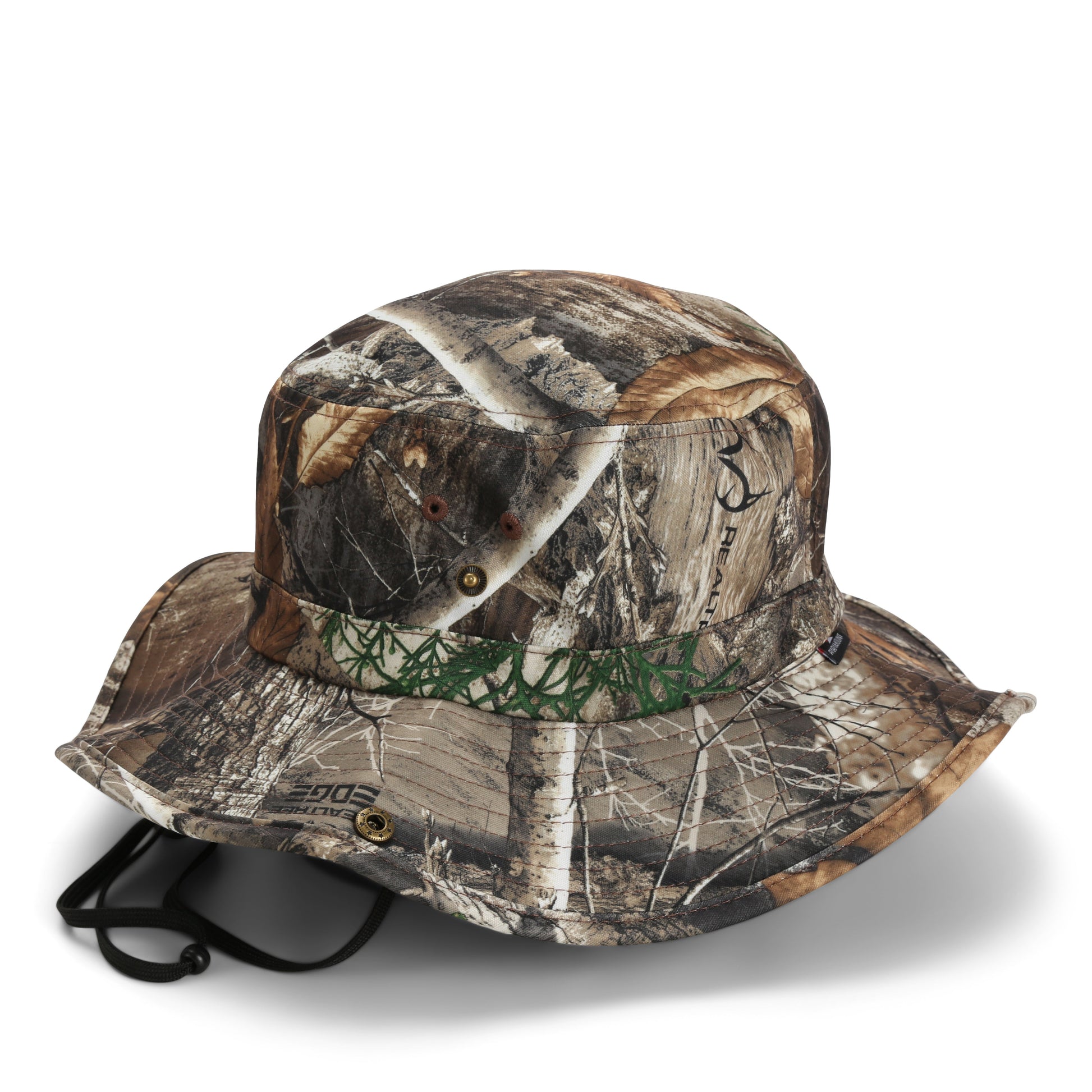PARAMOUNT OUTDOORS™ Bayou Full Brim Camo American Flag Boonie Hat (Floats)