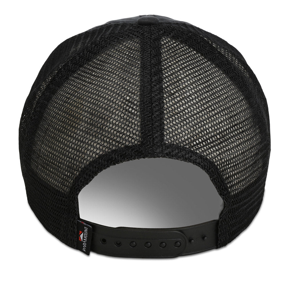 PARAMOUNT OUTDOORS™ Waxed Cloth American Flag Mesh Back Hat Headwear