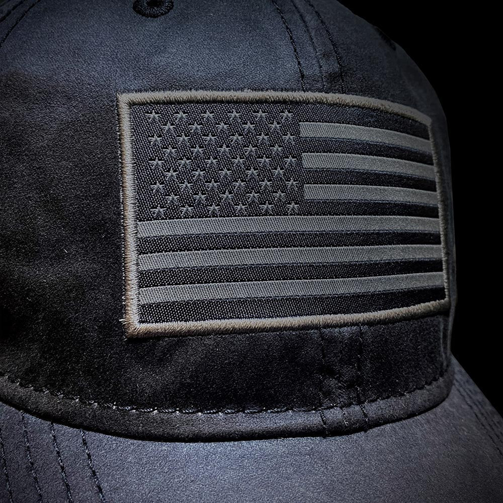 PARAMOUNT OUTDOORS™ Waxed Cloth American Flag Dad Cap Headwear