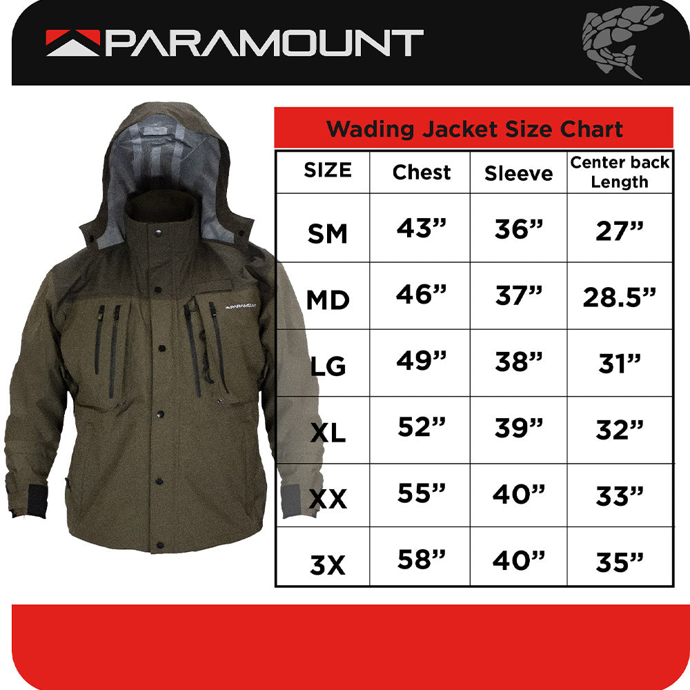 PARAMOUNT OUTDOORS™ Whetstone Waterproof Wading Jacket Fishing Wader