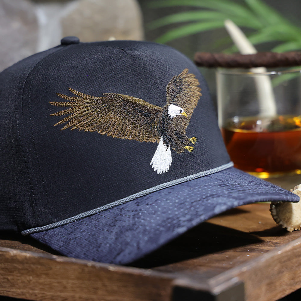 PARAMOUNT OUTDOORS™ Bald Eagle 5-Panel Ridgeline Trucker Hat Headwear