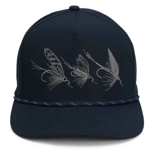 PARAMOUNT OUTDOORS™ Tri-Fly Fishing Ridgeline 5-Panel Rope Cap