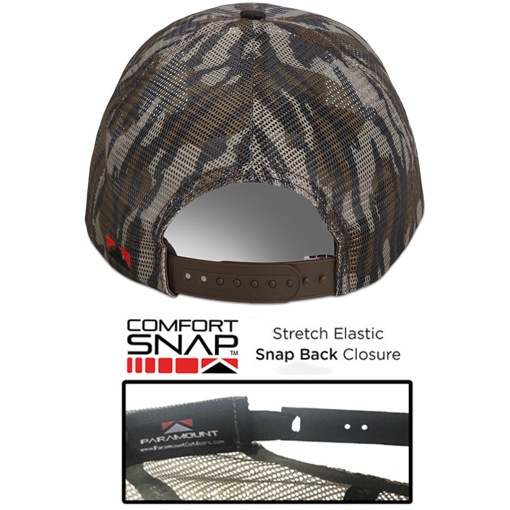 PARAMOUNT OUTDOORS™ All Mesh Crushable Bow Hunting Flag Cap (Wax Visor) Headwear