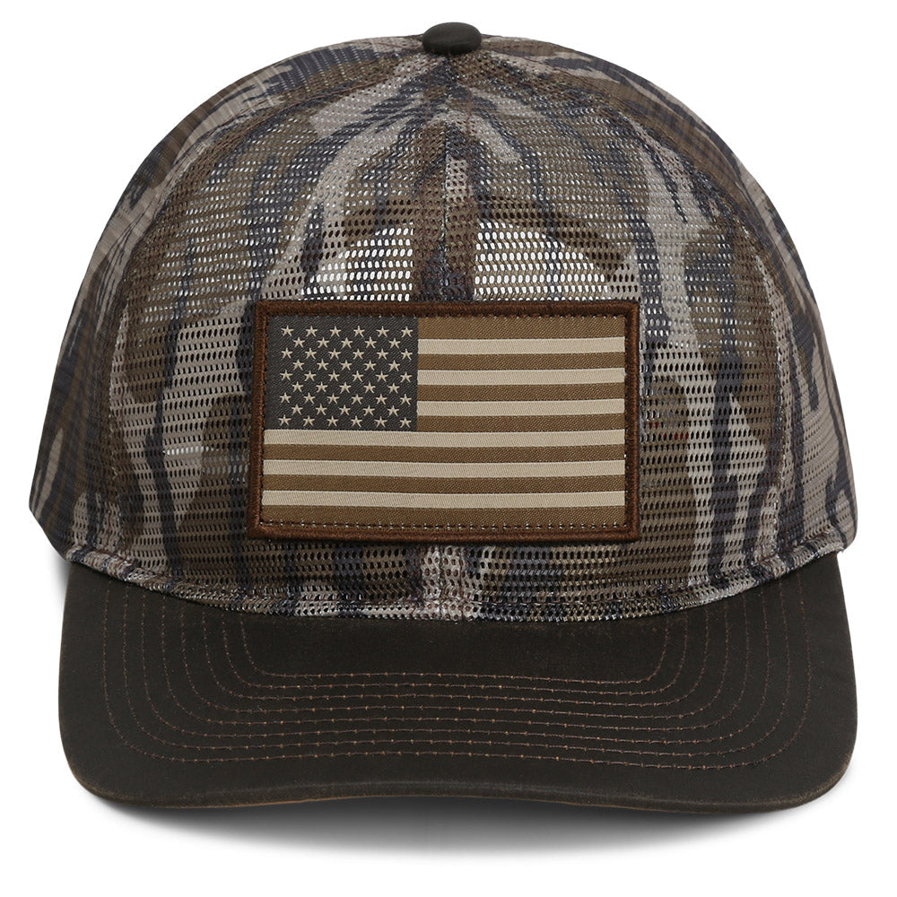 PARAMOUNT OUTDOORS™ All Mesh Crushable Bow Hunting Flag Cap (Wax Visor) Headwear