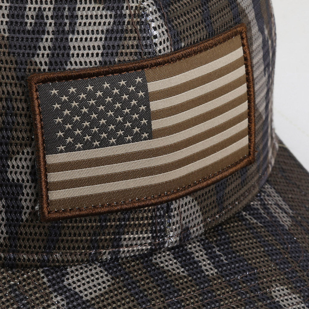 PARAMOUNT OUTDOORS™ All Mesh Mossy Oak Camo Hunting Flag Cap (Structured) Headwear