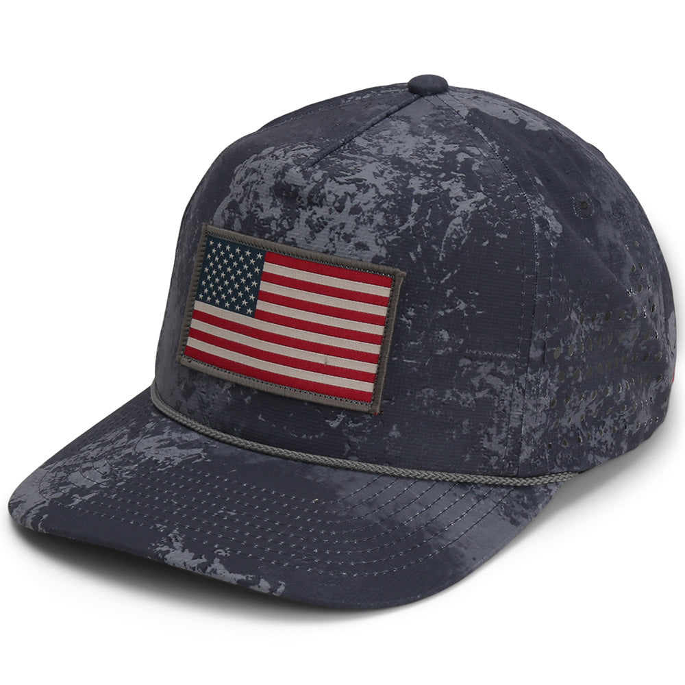 PARAMOUNT OUTDOORS™ Perforated Performance American Flag Trucker Hat Headwear