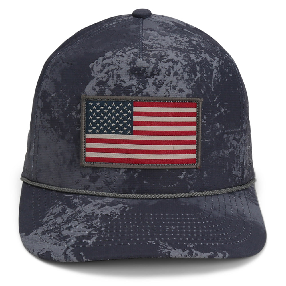 PARAMOUNT OUTDOORS™ Perforated Performance American Flag Trucker Hat Headwear