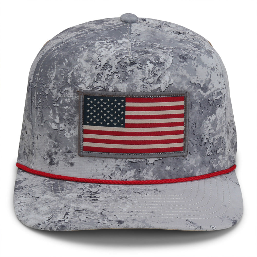 PARAMOUNT OUTDOORS™ Perforated Performance American Flag Trucker Hat Headwear