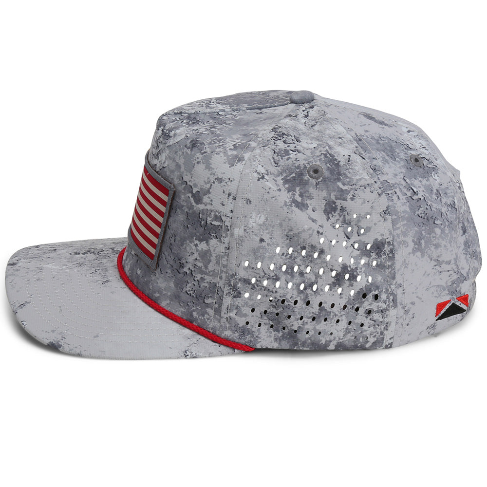 PARAMOUNT OUTDOORS™ Perforated Performance American Flag Trucker Hat Headwear