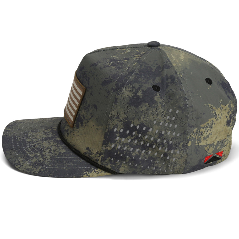 PARAMOUNT OUTDOORS™ Perforated Performance American Flag Trucker Hat Headwear