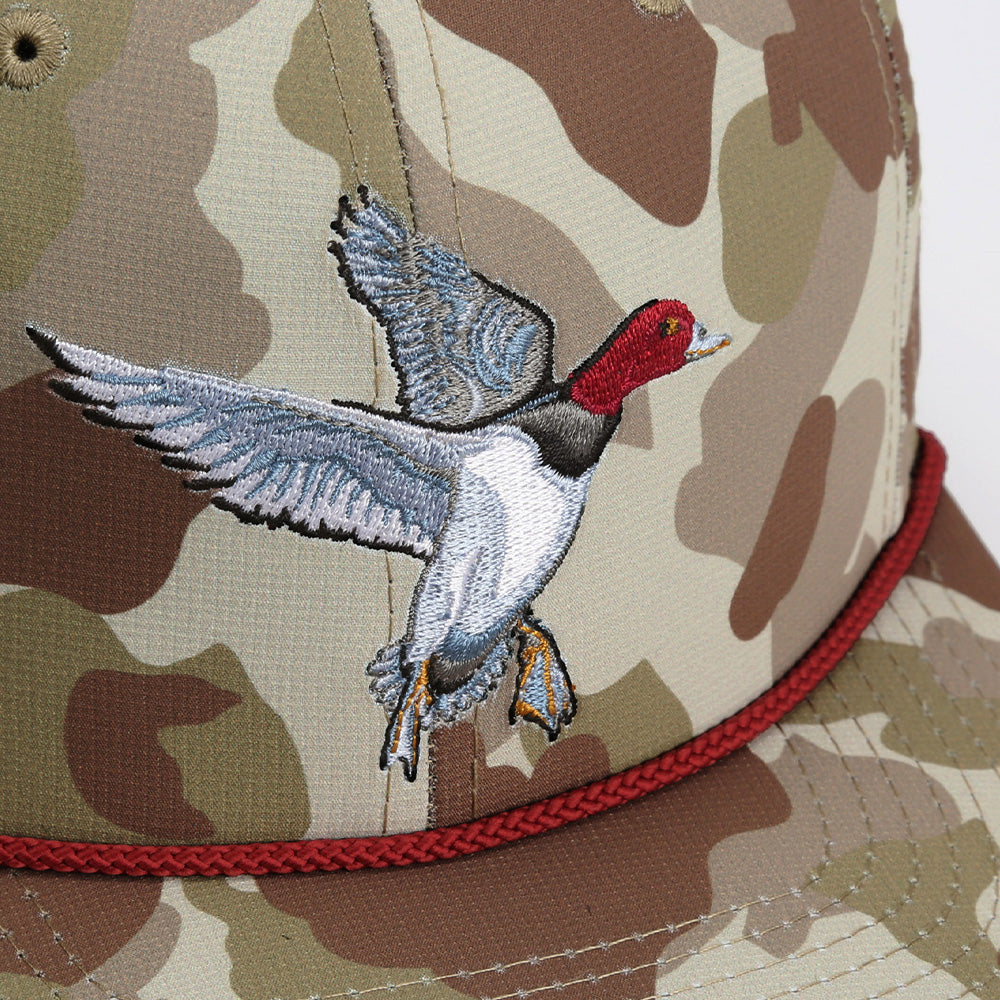 PARAMOUNT OUTDOORS™ Redhead Duck Hat 6-Panel Waterfowl Rope Cap