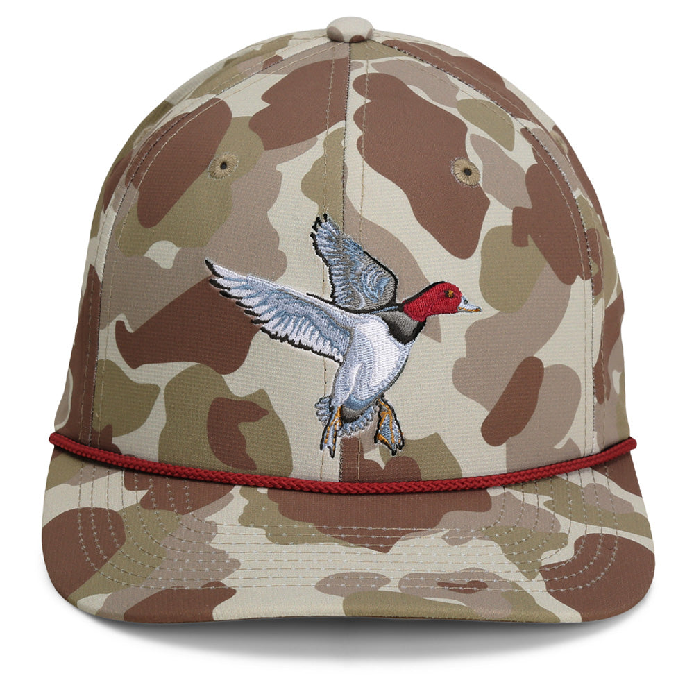 PARAMOUNT OUTDOORS™ Redhead Duck Hat 6-Panel Waterfowl Rope Cap