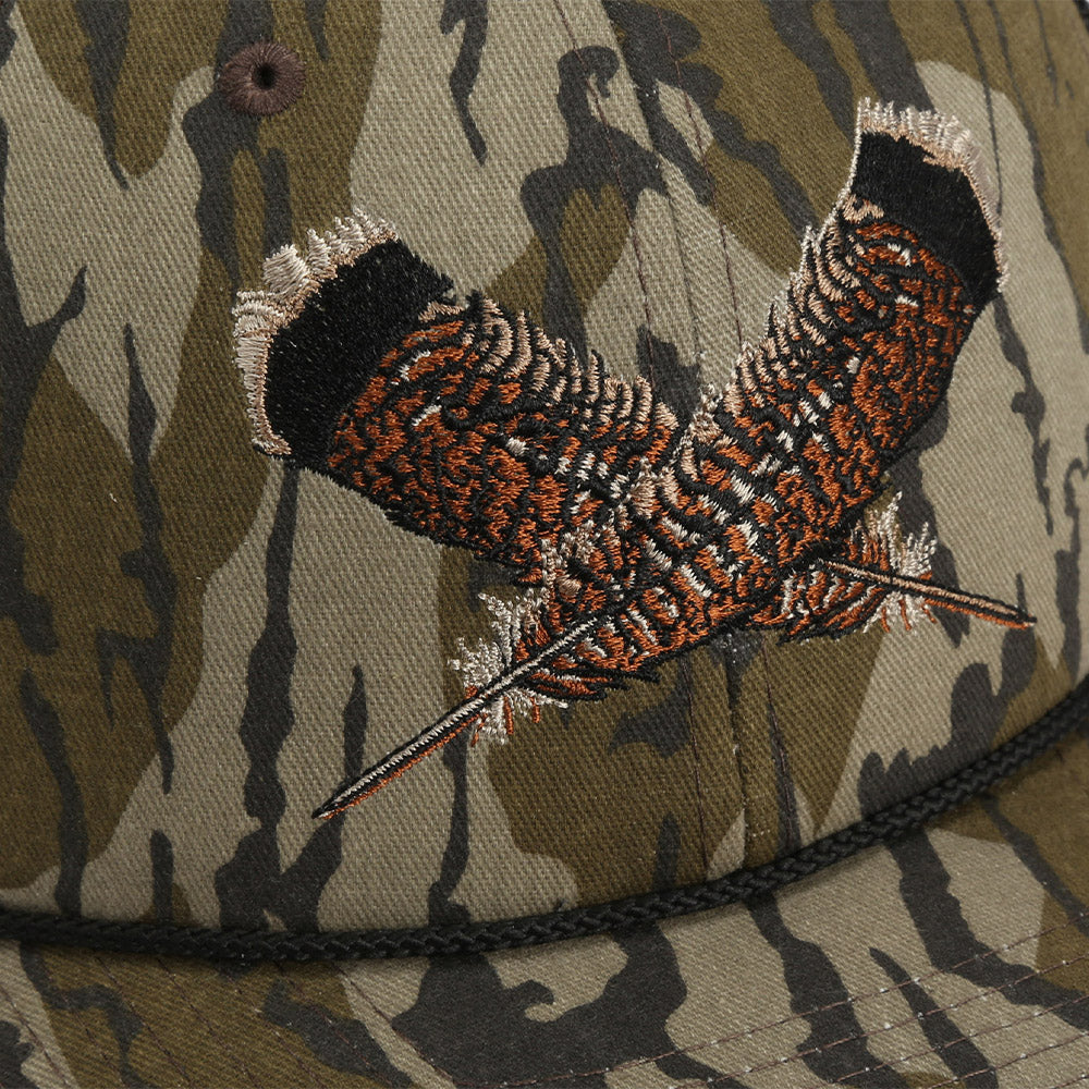 PARAMOUNT OUTDOORS™ Mossy Oak Bottomland Turkey Feather Meshback Cap