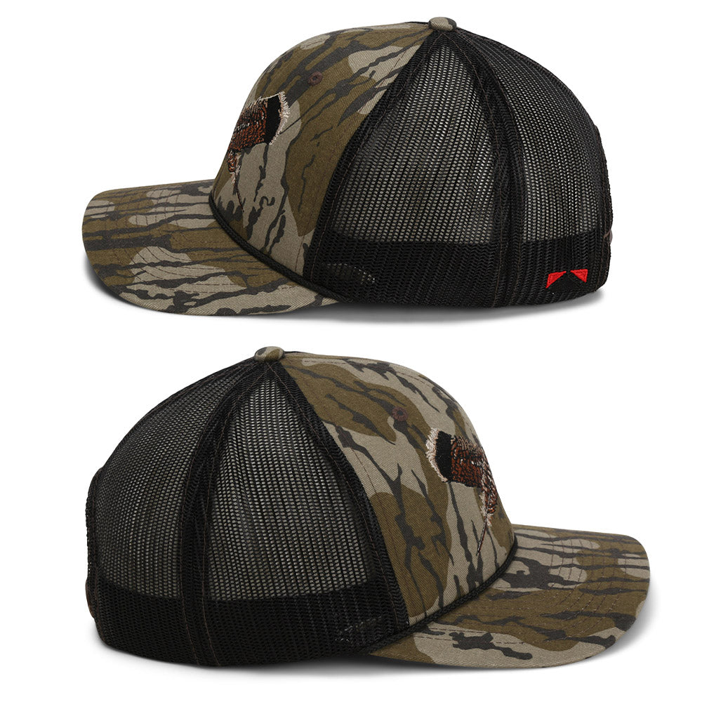 PARAMOUNT OUTDOORS™ Mossy Oak Bottomland Turkey Feather Meshback Cap