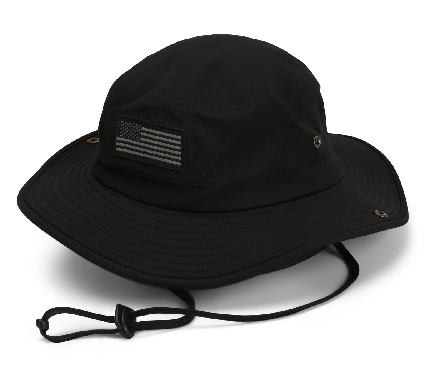 PARAMOUNT OUTDOORS™ Bayou Full Brim American Flag Boonie Hat (Floats) Headwear