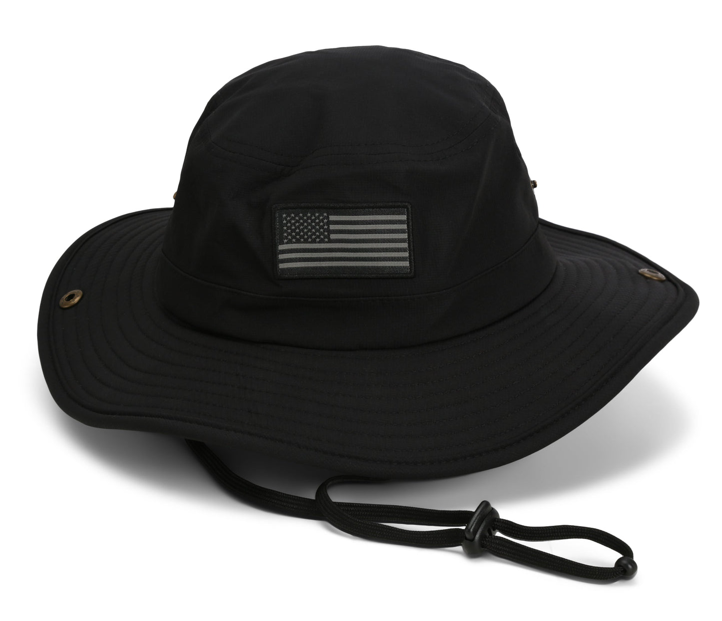 PARAMOUNT OUTDOORS™ Bayou Full Brim American Flag Boonie Hat (Floats) Headwear