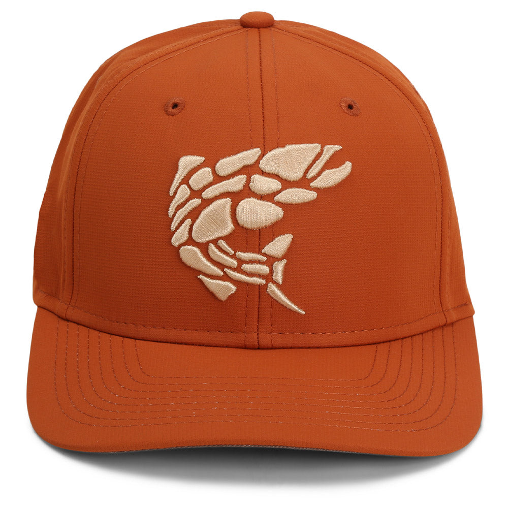 PARAMOUNT OUTDOORS™ Rock Fish 3-D Puff Embroidery Performance RipStop Fishing Hat Headwear