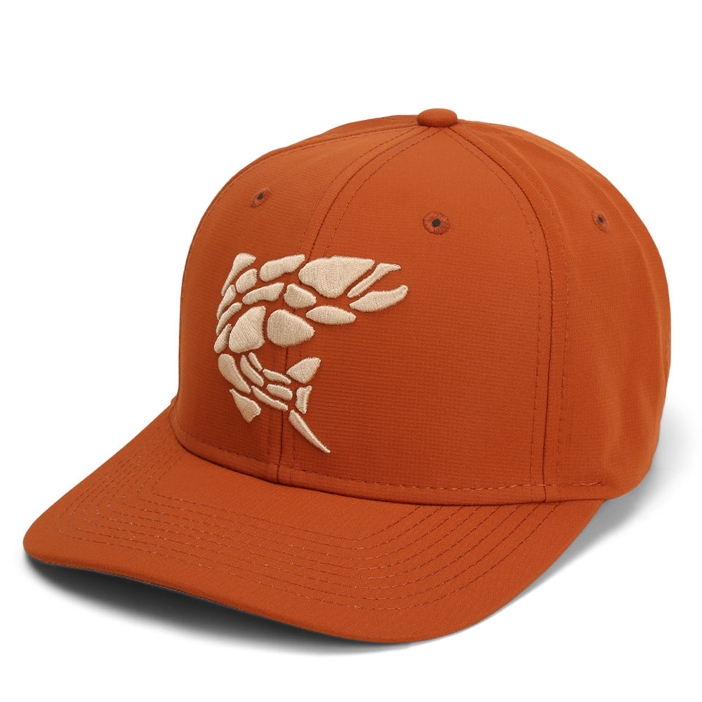 PARAMOUNT OUTDOORS™ Rock Fish 3-D Puff Embroidery Performance RipStop Fishing Hat Headwear